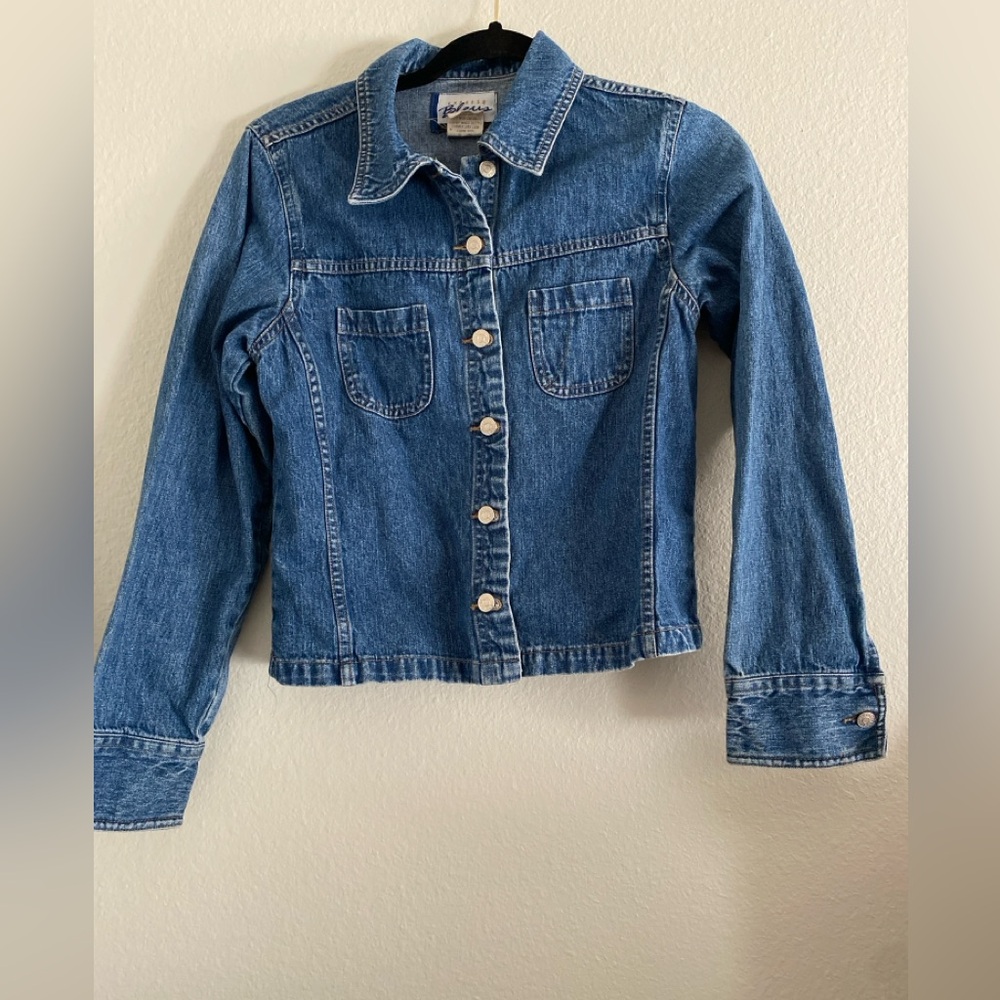 Express Bleus Vintage Denim Jacket Women’s XS/S Cotton  90s